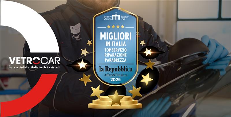 Premio Top Servizio di Riparazione Parabrezza 2025